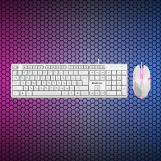 Клавиатура и мышь, USB, Defender Motion C-977 RU, Белый