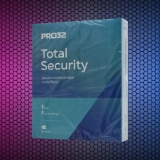 Антивирус Pro32 Total Security, PRO32-PTS-NS(BOX)-1-1 KZ, подписка на 1 год на 1 ПК, box
